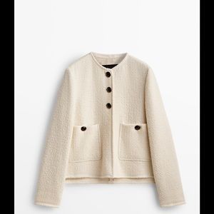 Massimo dutti golden button jacket M